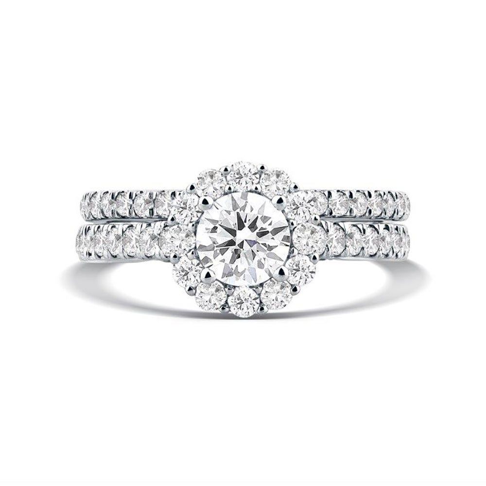 Joy Round Lab Grown Diamond Bridal Set Platinum (1 3/4 ct. tw.)