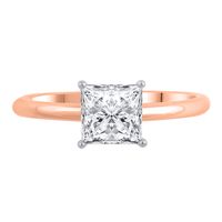 Lab Grown Diamond Princess-Cut Solitaire Engagement Ring 14K Rose Gold (1 1/2 ct.)