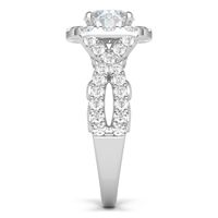 Lab Grown Diamond Engagement Ring with Split-Shank Band 14K White Gold (2 ct. tw.)