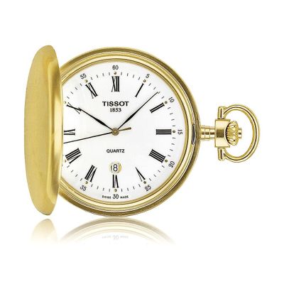 Savonnette Menâs Pocket Watch in Brass Ion-Plated Stainless Steel, 48.5mm
