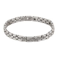 Crystal Womenâs Watch & Bracelet Set in Stainless Steel