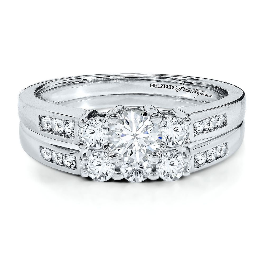 London Blue Topaz & 3/4 ct. tw. Diamond Ring in 14K White Gold | Helzberg  Diamonds