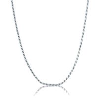 Diamond Cut Rope Chain in Sterling Silver