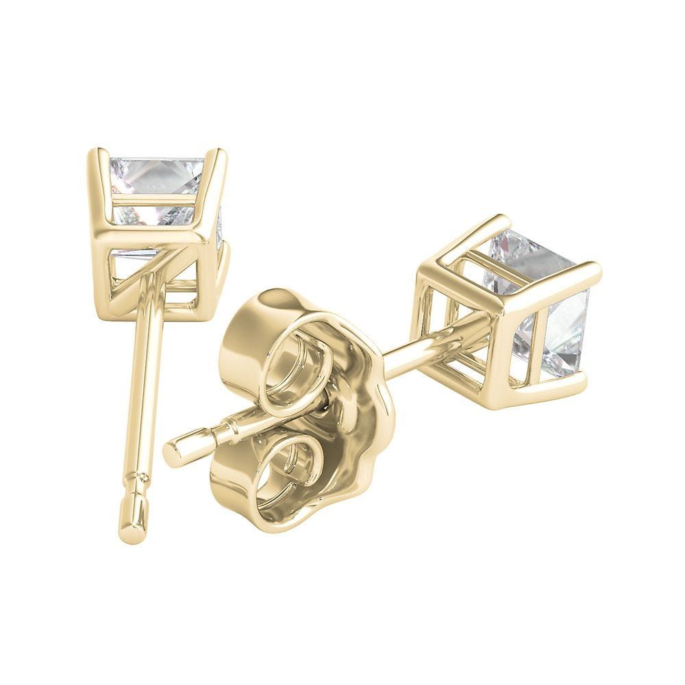 1/2 ct. tw. Diamond 4-Prong Stud Earrings in 14K Yellow Gold