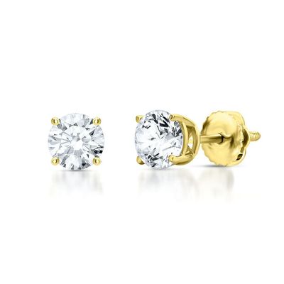 3/ ct. tw. Diamond -Prong Stud Earrings in 14K Gold