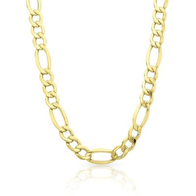 Endura Gold® Men's Figaro Chain in 14K Yellow Gold, 22"