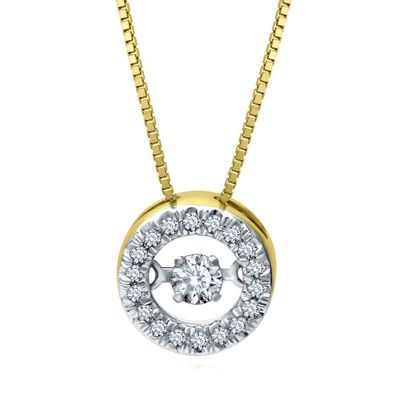The Beat of Your Heart® 1/5 ct. tw. Diamond Pendant in 14K Yellow Gold