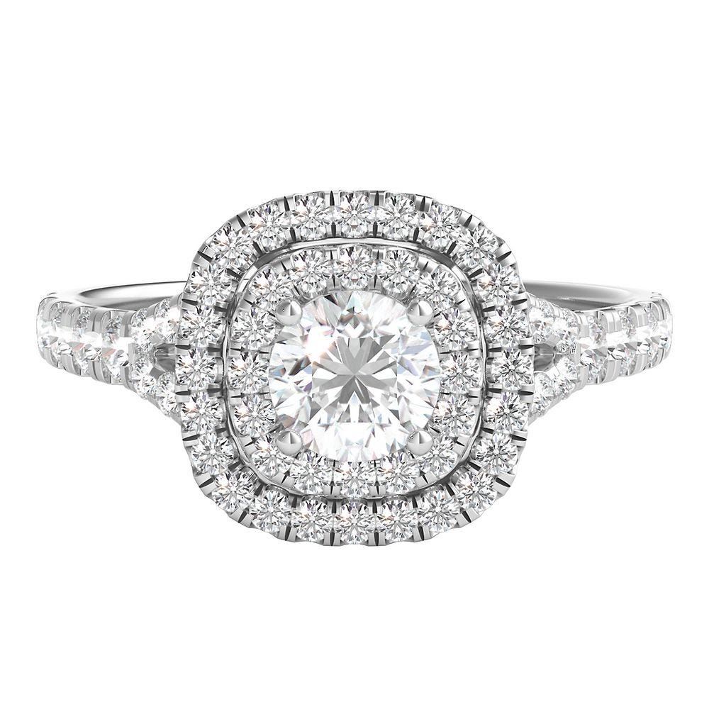 1 ct. tw. Diamond Engagement Ring 14K White Gold