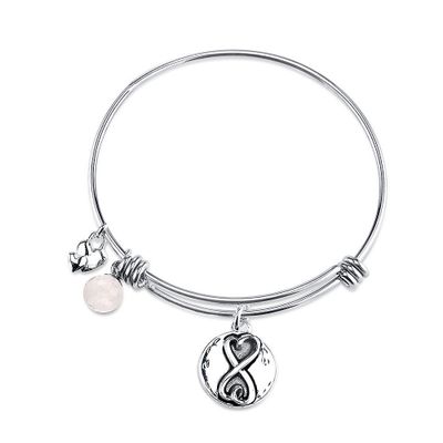 "Sisters" Expandable Bangle Bracelet in Sterling Silver