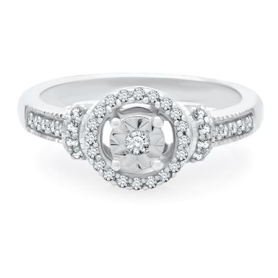 1/5 ct. tw. Diamond Promise Ring Sterling Silver