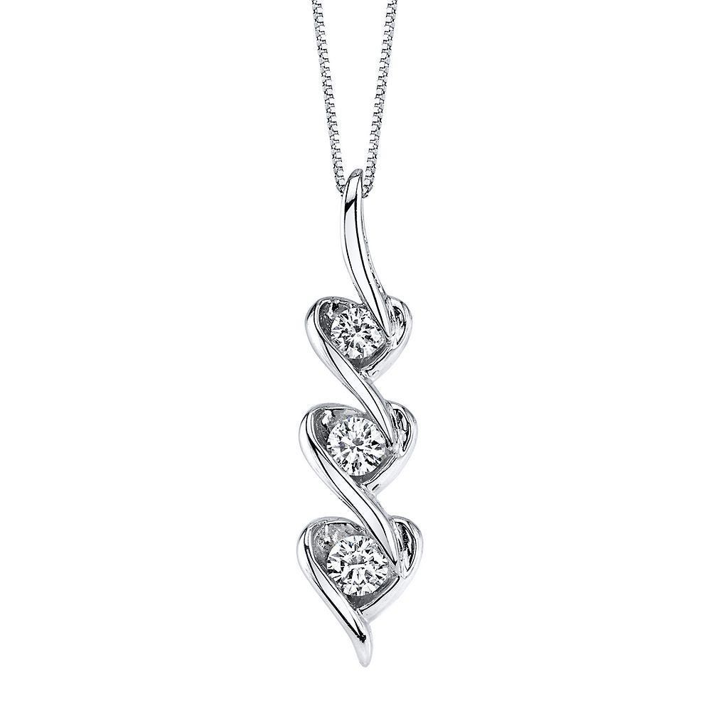 1/ ct. tw. Diamond Heart Pendant in 10K Gold