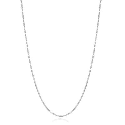 Adjustable Box Chain in Sterling Silver, 22"