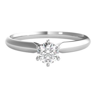 1/4 ct. tw. Prima Diamond Solitaire Engagement Ring 14K White Gold