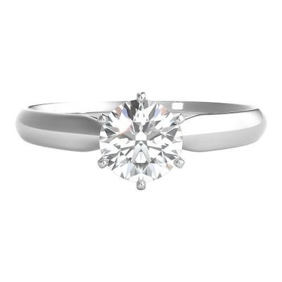 3/4 ct. tw. Prima Diamond Solitaire Engagement Ring 14K White Gold