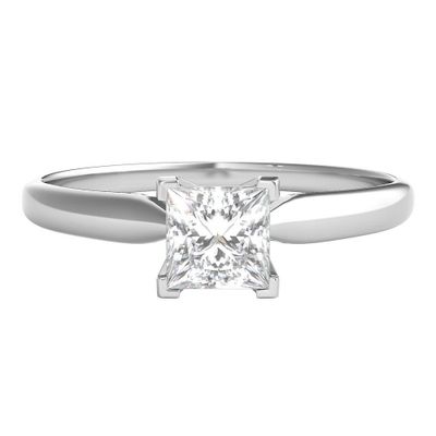 1/2 ct. tw. Prima Diamond Solitaire Engagement Ring 14K White Gold