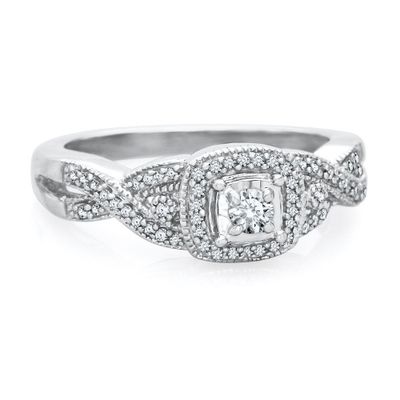 1/4 ct. tw. Diamond Promise Ring Sterling Silver
