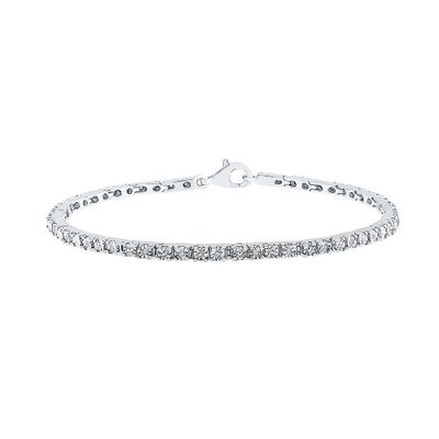1/ ct. tw. Diamond Bracelet in Sterling Silver