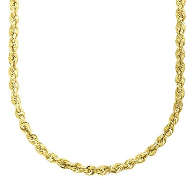 Glitter Rope Chain in 14K Yellow Gold, 20"
