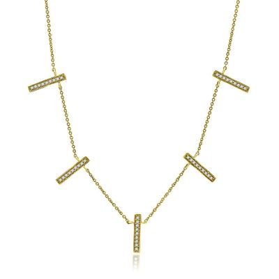 1/8 ct. tw. Diamond Necklace in 10K Yellow Gold
