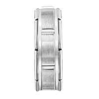 Men's Brick Design Band Stainless Steel, 8MM