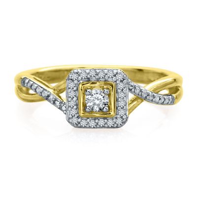 1/10 ct. tw. Diamond Ring 10K Yellow Gold
