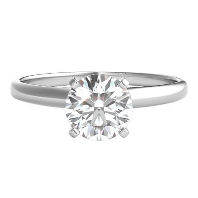 1 ct. tw. Ultima Diamond Solitaire Engagement Ring 14K White Gold