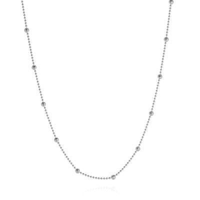 Station Necklace in Sterling Silver