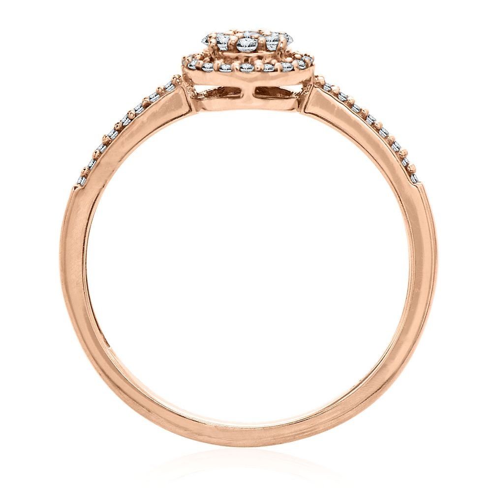 1/7 ct. tw. Diamond Promise Ring 10K Rose Gold