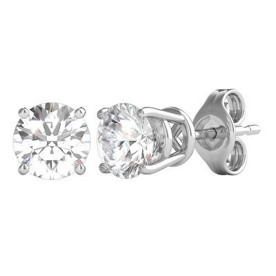 Diamond Round Solitaire Stud Earrings in 14K Gold (1 1/ ct. tw