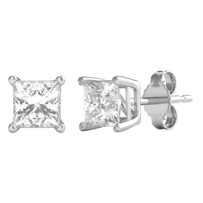 ct. tw. Ultima Diamond 4-Prong Stud Earrings in 18K White Gold