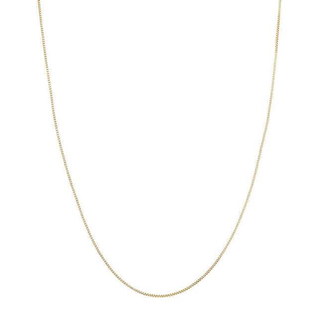 Zales Men's 9.9mm Solid Curb Chain Necklace in 14K Gold - 22