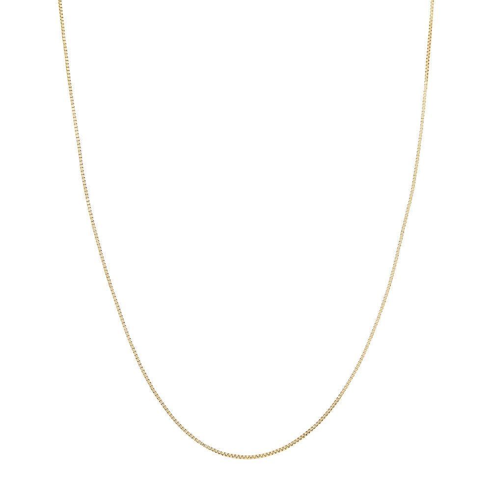 Endura Gold® Box Chain in 14K Yellow Gold, 18"