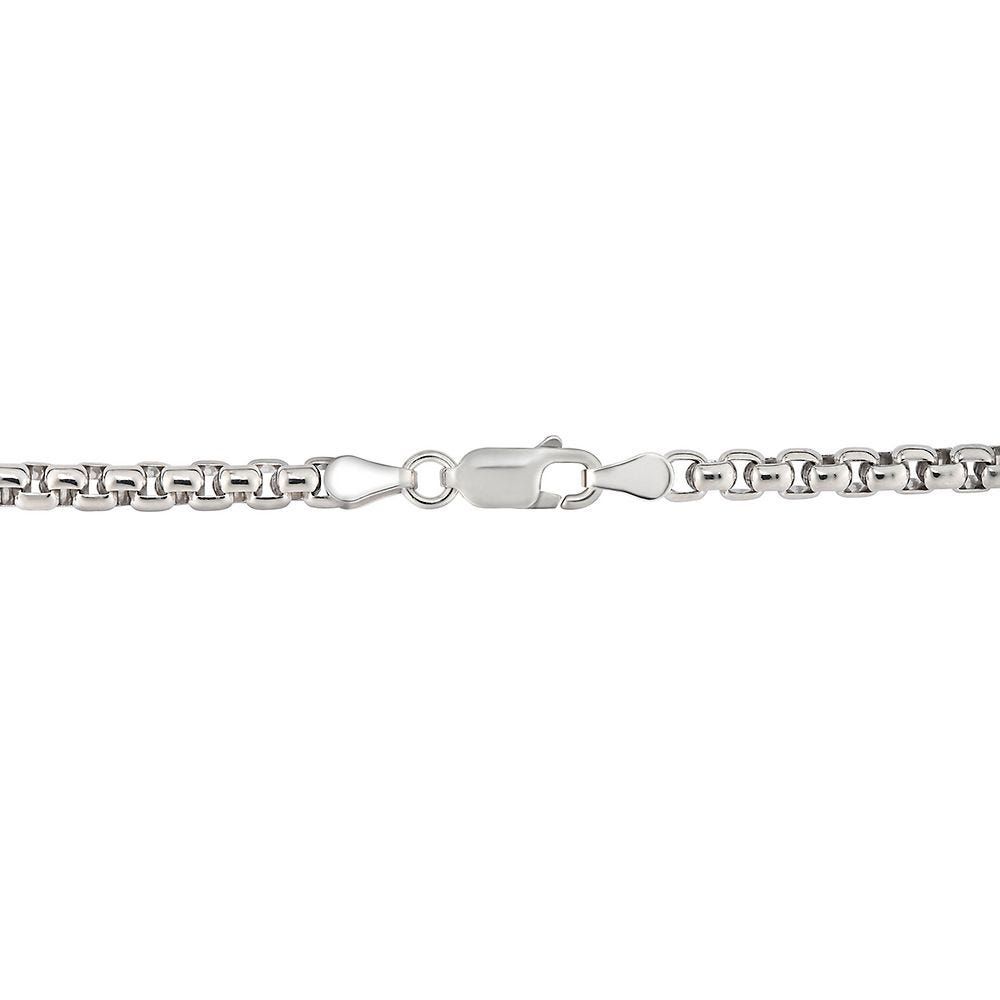 Men's Box Chain in Sterling Silver, 22"