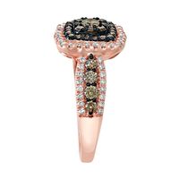 1 1/4 ct. tw. Champagne & White Diamond Ring 14K Rose Gold