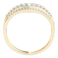 1/3 ct. tw. Diamond Chevron Ring 10K Yellow Gold