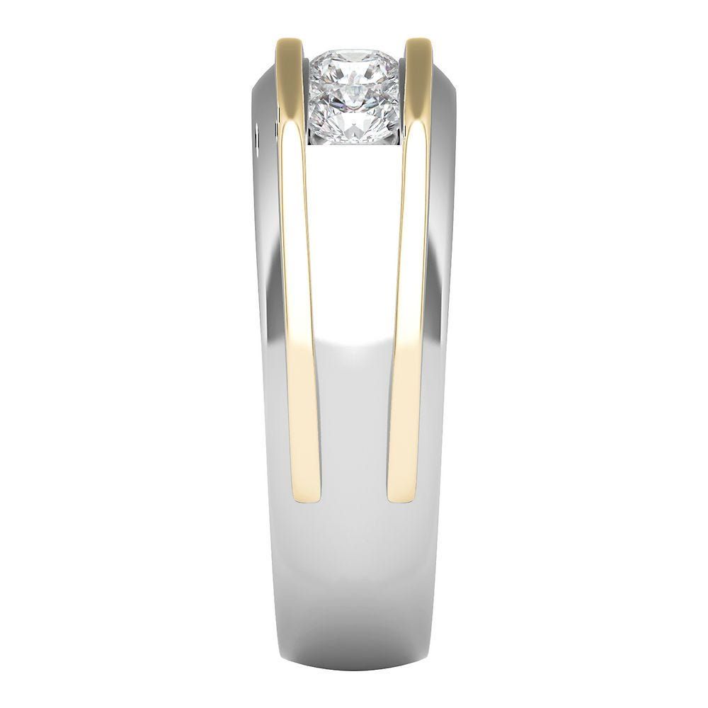 Men's 1 ct. tw. Diamond Two-Tone Ring 10K Gold