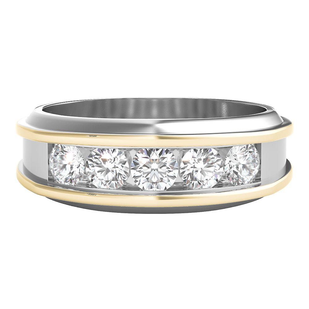 Men's 1 ct. tw. Diamond Two-Tone Ring 10K Gold