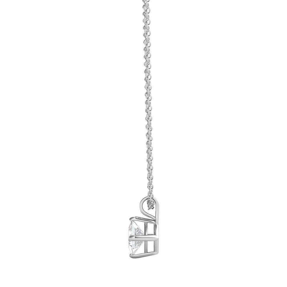 1/2 ct. tw. Diamond Solitaire Pendant in 14K White Gold