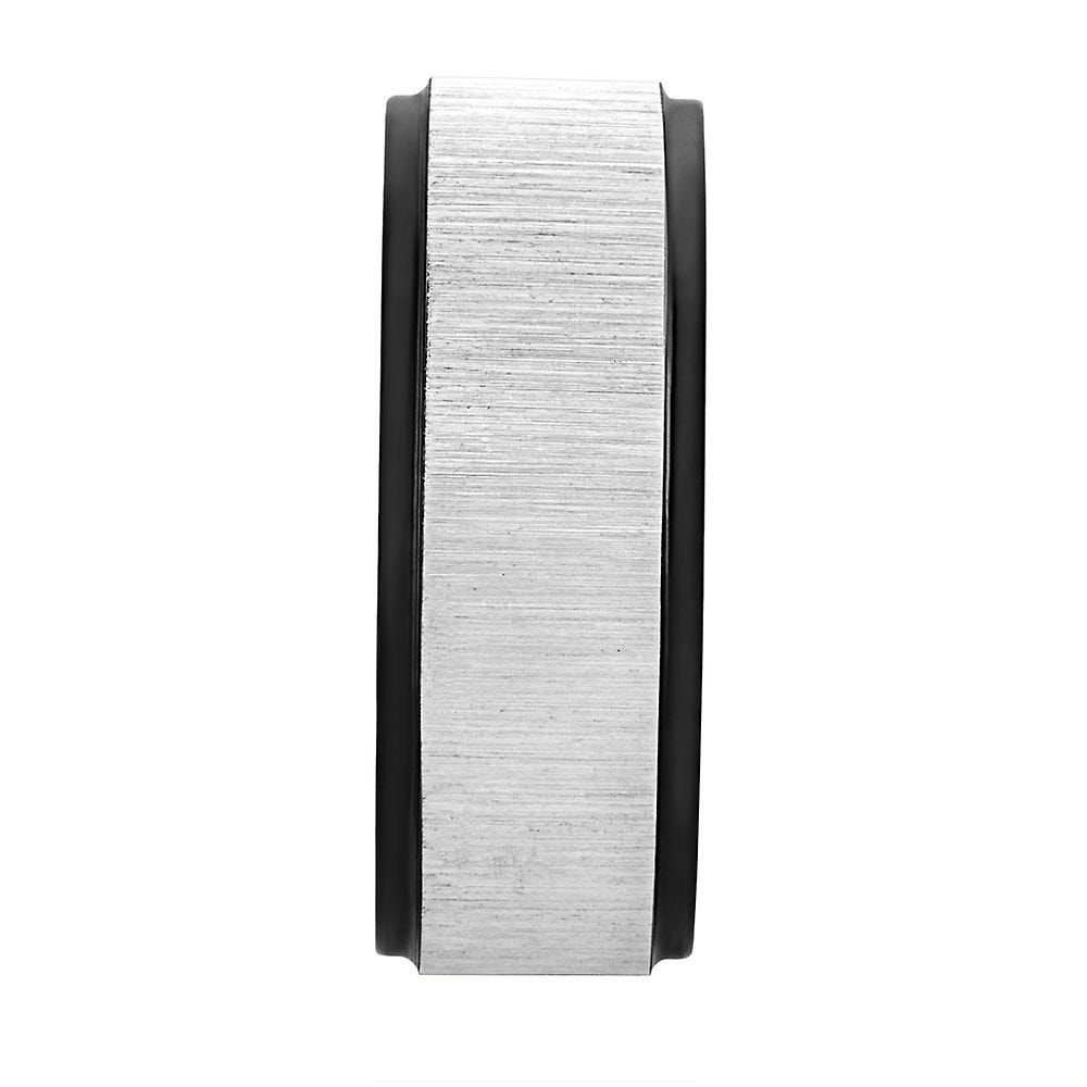 Lashbrook® Men's Flat Band Zirconium, 8MM
