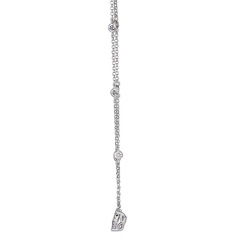 1/3 ct. tw. Diamond Cluster Heart Necklace in 10K White Gold