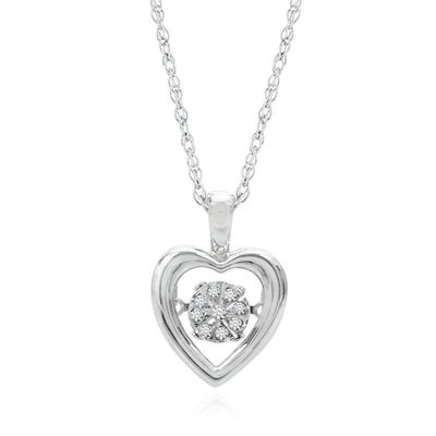 The Beat of Your Heart® Diamond Heart Pendant in Sterling Silver