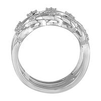 1/5 ct. tw. Diamond Twist Ring Sterling Silver