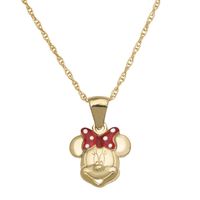 Disney's Minnie Mouse Children's Pendant in 10K Yellow Gold