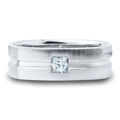 Men's 1/10 ct. tw. Diamond Ring Sterling Silver