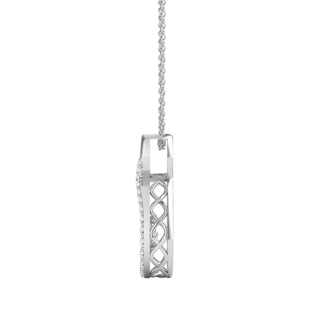 The Beat of Your Heart® 1/2 ct. tw. Diamond Pendant in Sterling Silver