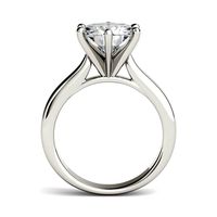3 ct. tw. Moissanite Solitaire Engagement Ring 14K White Gold