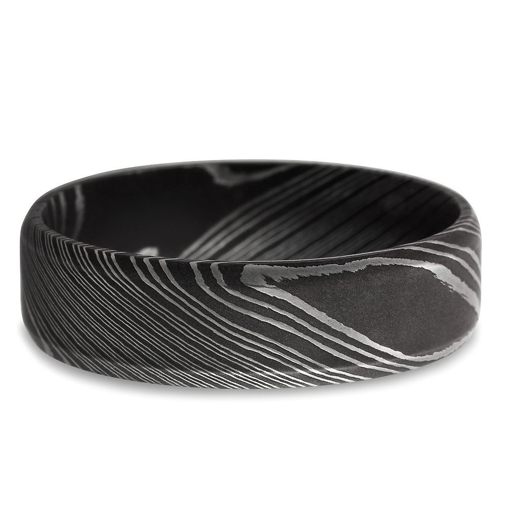 Lashbrook® Men's Band Damascus Steel, 7MM