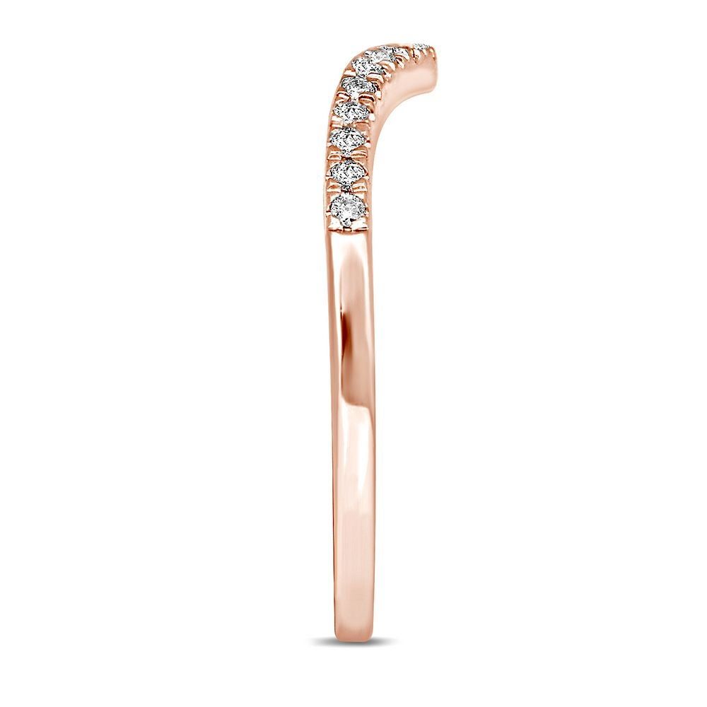 1/ ct. tw. Diamond Contour Band 14K Rose Gold