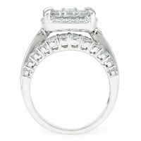 3 ct. tw. Multi-Diamond Halo Engagement Ring 14K White Gold