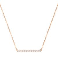 1/4 ct. tw. Diamond Bar Necklace in 10K Rose Gold